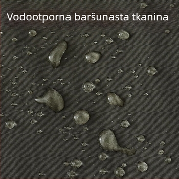 Muška pregača do pola dužine, za kuhare, vodootporna, za kuhinju i catering, radna uniforma, s tiskom logotipa