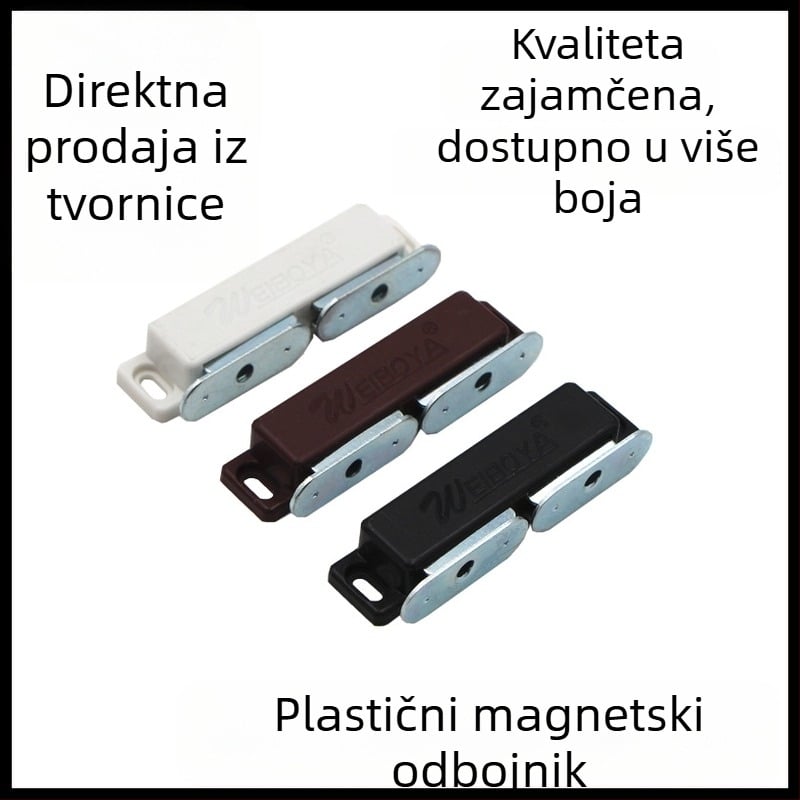 ABS plastična hvataljka za vrata ormara s magnetskim zatvaračem, zidni montažni