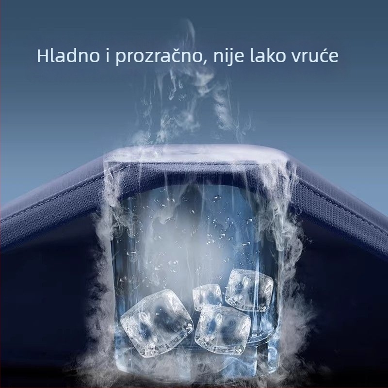 Muški ljetni sportset Ice Silk, brzo sušenje - T‑majica kratkih rukava i fitness šorcevi