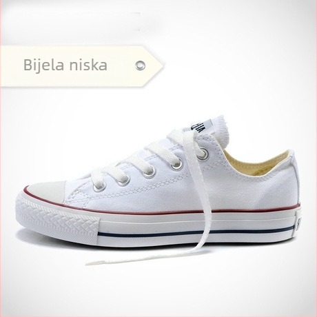 Klasične platnene tenisice, unisex, veličina 45–46, crne, visoki i niski modeli, Meiqi