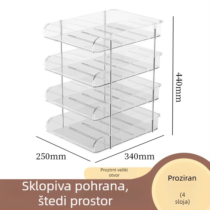 Troetažni stolni regal za dokumente i knjige, uredska organizacija