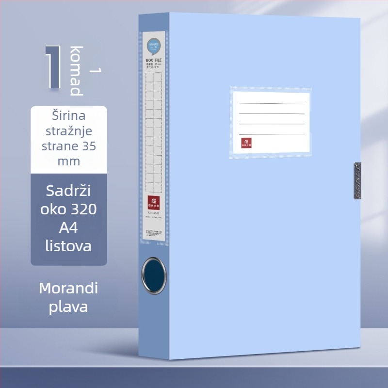 Kutija za dokumente u Morandi boji, velika kapaciteta, reverzibilna, A4