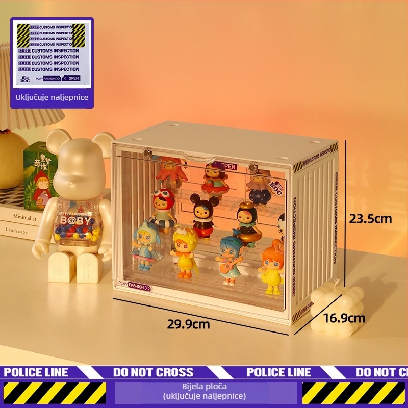 Akrilna vitrina za skladištenje blind boxa i figurice Bubble Mart