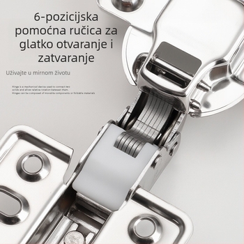 Pante od nehrđajućeg čelika, debeli, vodootporni, tiho amortizirani za vrata ormara, garderoba i kupaonskih ormara
