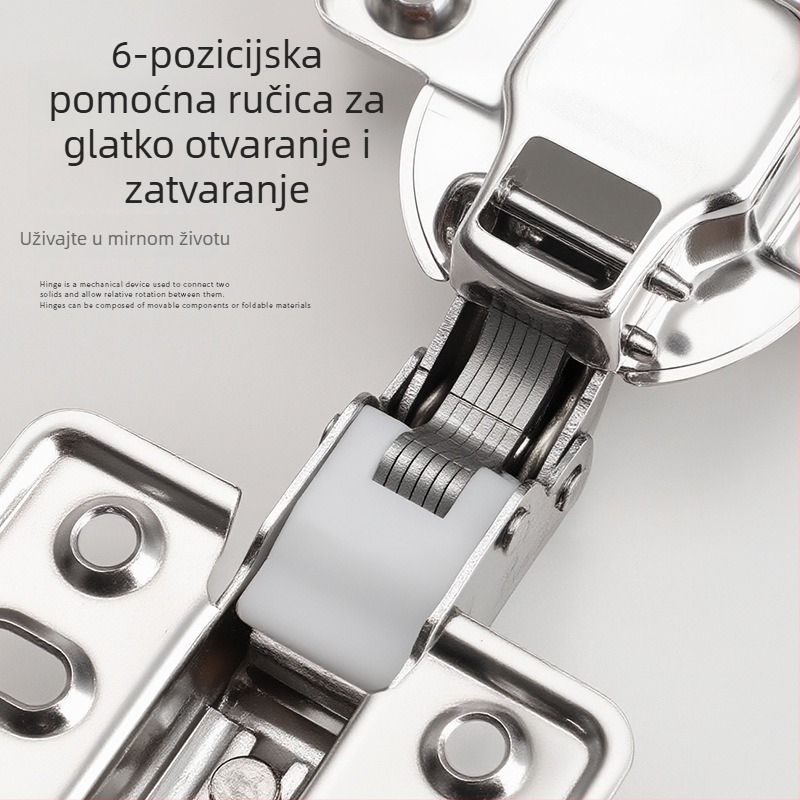 Pante od nehrđajućeg čelika, debeli, vodootporni, tiho amortizirani za vrata ormara, garderoba i kupaonskih ormara