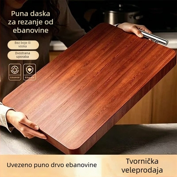 Daska za rezanje od ebanovine, čvrsto drvo, prirodna kućna upotreba, otporna na pukotine