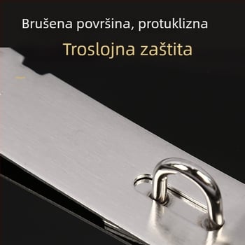 Nerđajući čelični hasp za vrata, debeli zasun za lokot, pogodan za vrata i prozore, kućna uporaba