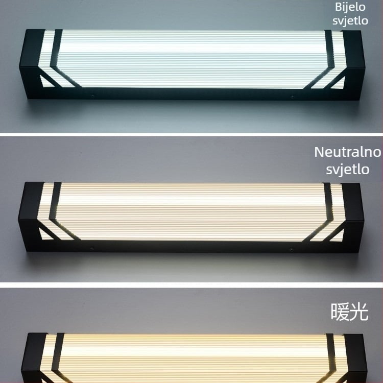 Moderno zidno svjetlo za ulazna vrata, vanjska LED zidna svjetiljka, IP55 vodootporna, aluminijsko kućište