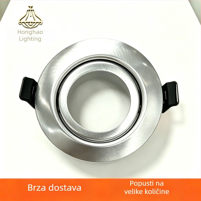 MR11/MR16 stropni spot nosač, ugrađeno metalno kućište od nehrđajućeg čelika i sjenilo