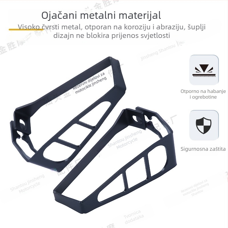 Za Shengshi 368G zaštitni pokrov prednjih i stražnjih pokazivačkih svjetala uz dekorativni metalni okvir