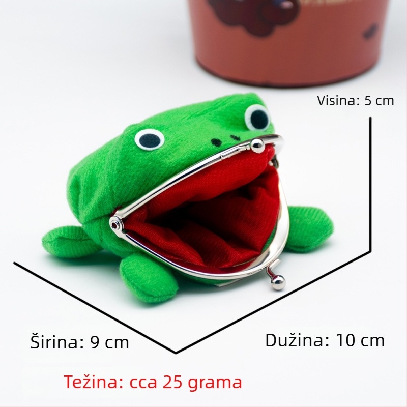 Plišani novčanik u obliku žabe