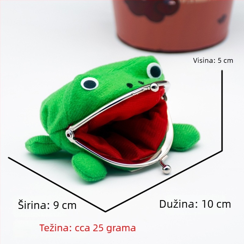 Plišani novčanik u obliku žabe