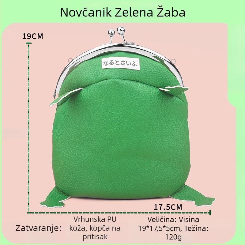 Plišani novčanik u obliku žabe