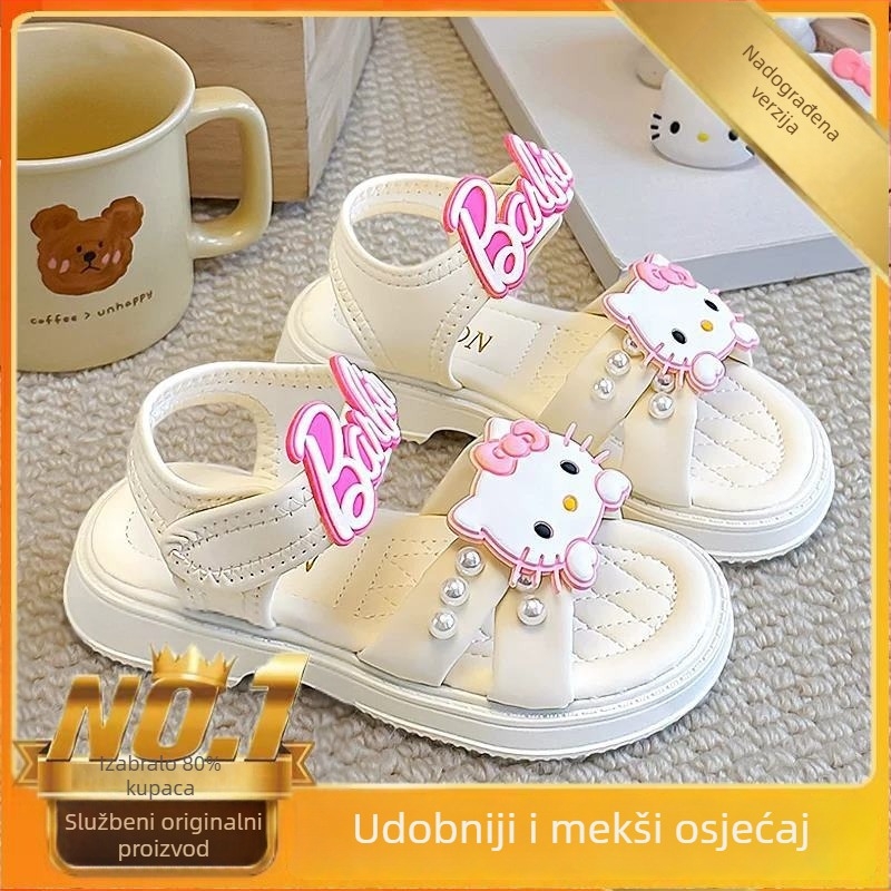 Dječje ljetne sandale, princes stil, mek potplat, za plažu