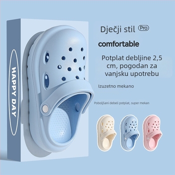 Unisex dječje EVA sandale s perforiranim gornjim dijelom, prozračne i protuklizne za plažu ljeti