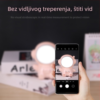 Crtić astronaut noćna lampica za dječju sobu, USB napajanje, dekorativno osvjetljenje