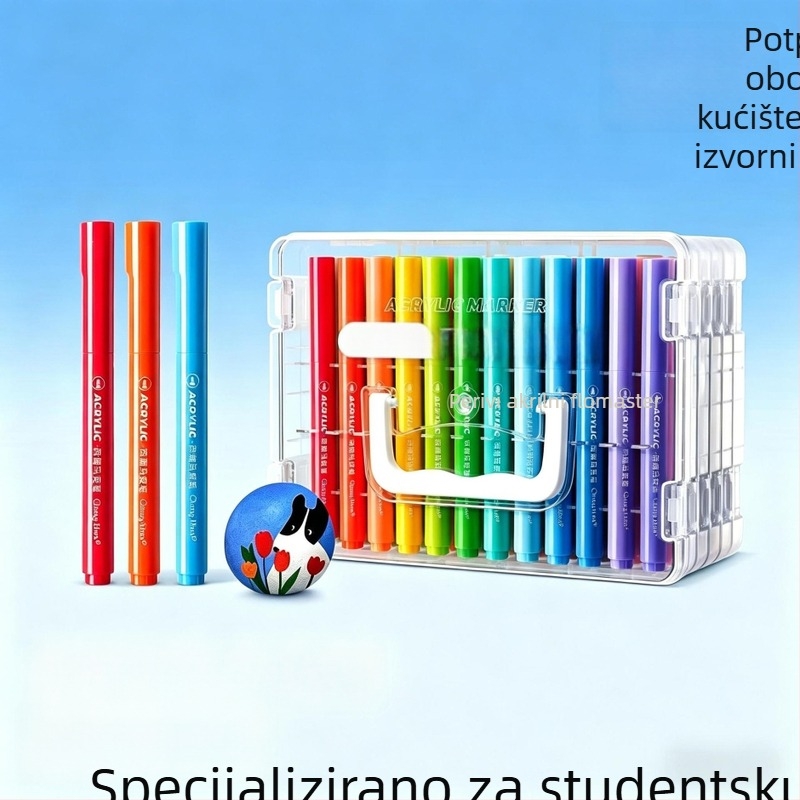 Šareni akrilni marker s mekanim vrhom za djecu, perivi, neproziran i slojeviti, akvarel-markeri za crtanje