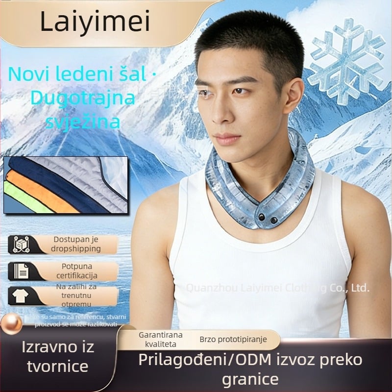 Muški ljetni šal za hlađenje za aktivnosti na otvorenom — lagan, dugotrajan hladan šal za zaštitu od topline i sunca