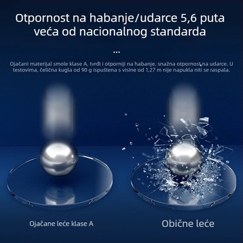 Naočale za čitanje ultra lagane, anti-plavo svjetlo, za žene i starije osobe, kvadratni okvir TR90, HD, model 6885