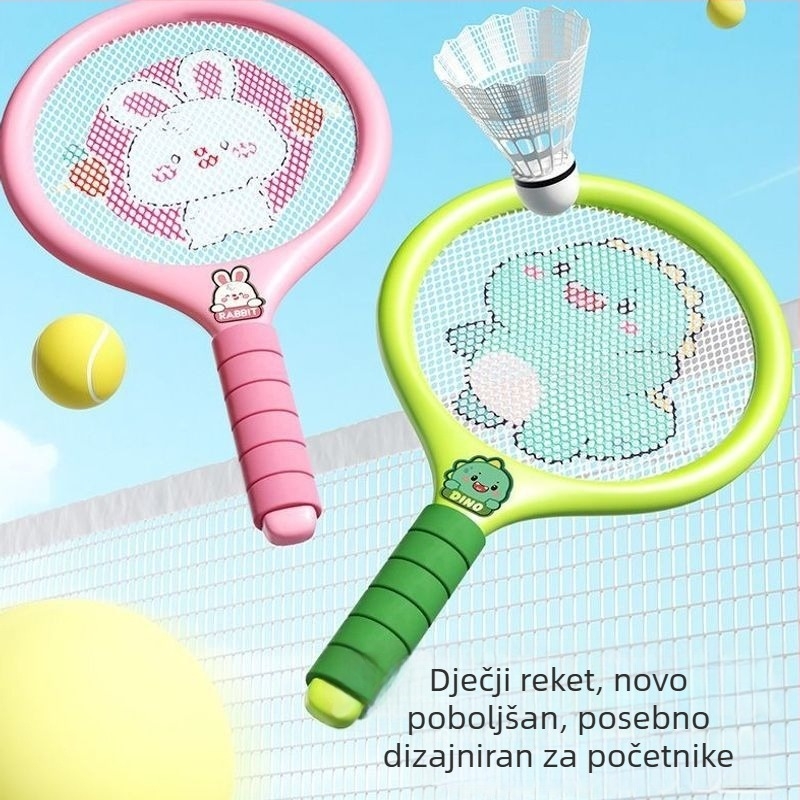 Dječja badminton palica, edukativna igračka za obiteljsku interakciju, za dječake i djevojčice, teniski trening za učenike osnovne škole