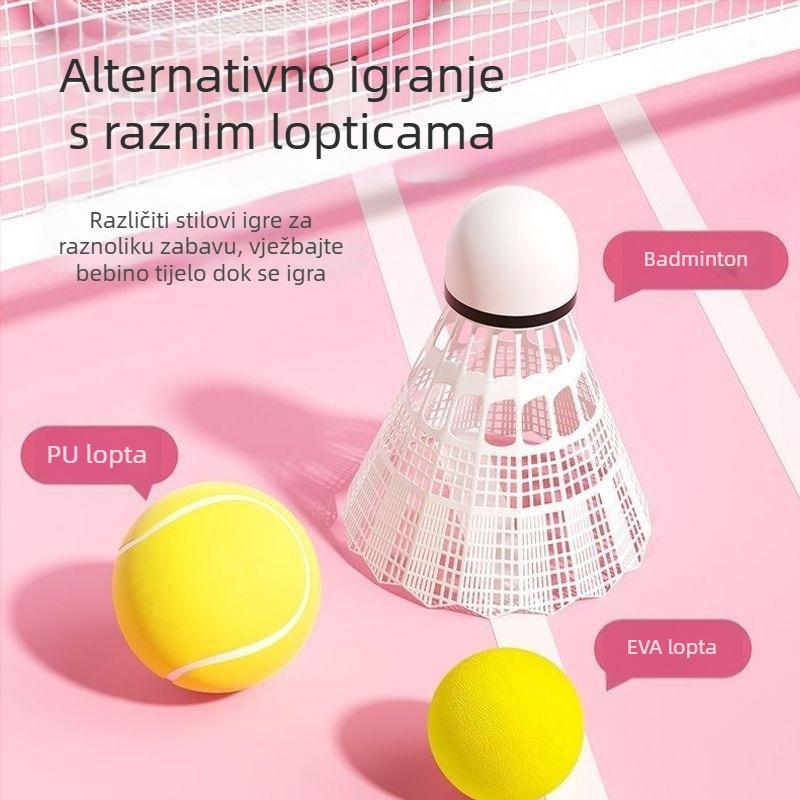 Dječja badminton palica, edukativna igračka za obiteljsku interakciju, za dječake i djevojčice, teniski trening za učenike osnovne škole
