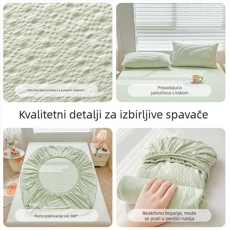 Navlaka za madrac od dvostruke gaze, jedinstveni komad, zaštita od prašine za kućnu upotrebu, pogodna za dvokrevetne krevete