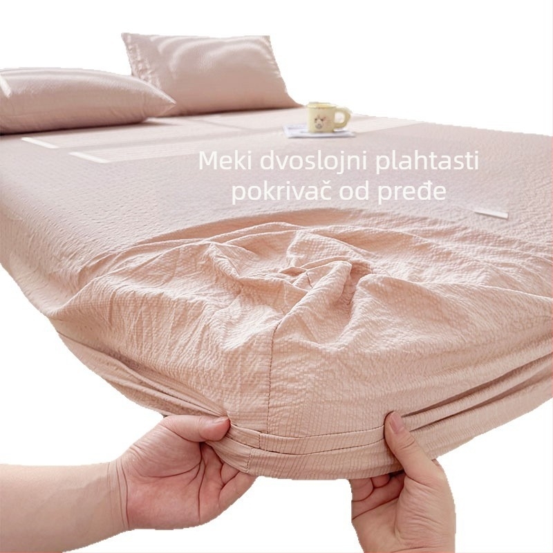 Navlaka za madrac od dvostruke gaze, jedinstveni komad, zaštita od prašine za kućnu upotrebu, pogodna za dvokrevetne krevete