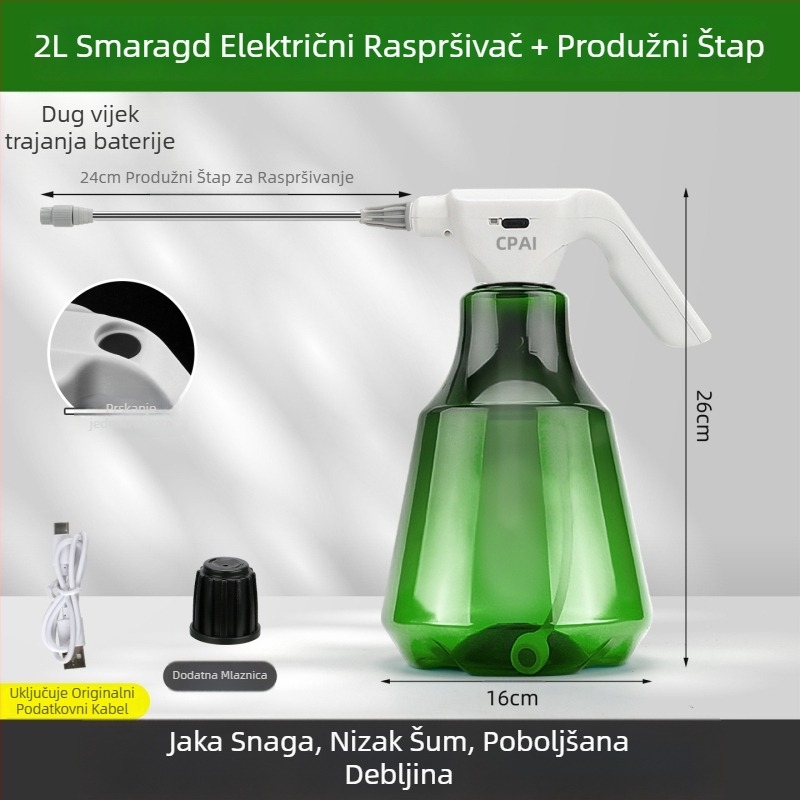 Električna raspršivačka posuda za vrt i zalijevanje