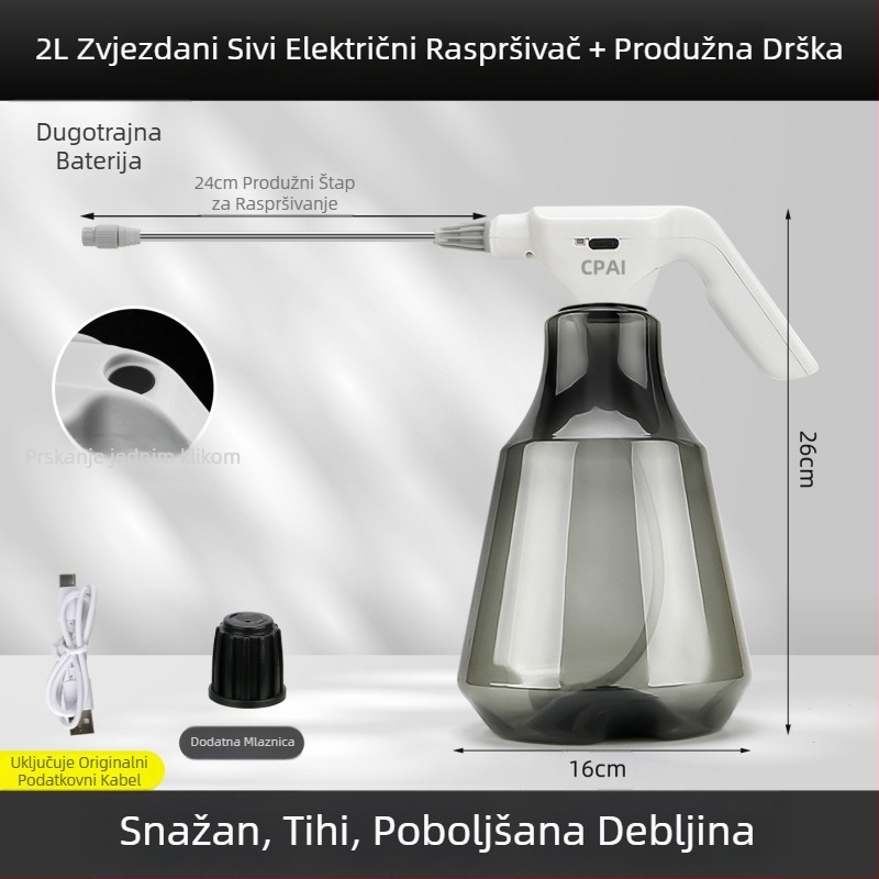 Električna raspršivačka posuda za vrt i zalijevanje
