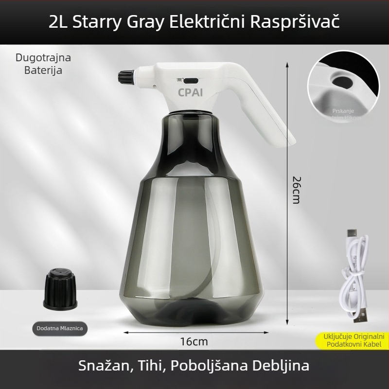 Električna raspršivačka posuda za vrt i zalijevanje
