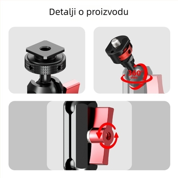 ZS54560-E91/4 ARRI pozicioniranje hladne ploče, 17 mm univerzalna kuglična glava za GoPro kamere