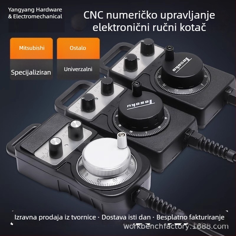 CNC centar za obradu s ručnim kolutom upravljačem i elektroničkim impulsnim generatorom za graviranje strojeva