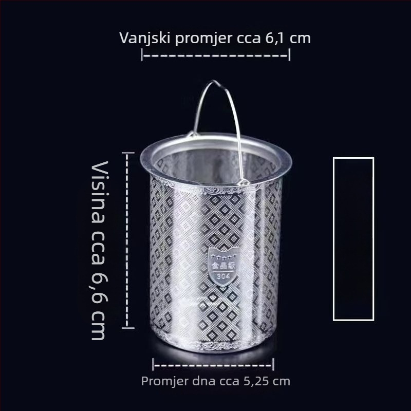 Filter za čaj od 304 nehrđajućeg čelika za čajnik, infuzor, klasični model