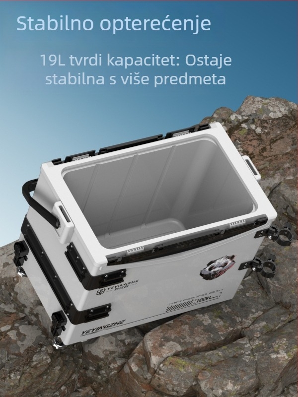 Camper 1900A ultra-light prijenosna mini kutija za ribolov s kofa za ribu — komplet, novi model, visoka sjedeća pozicija