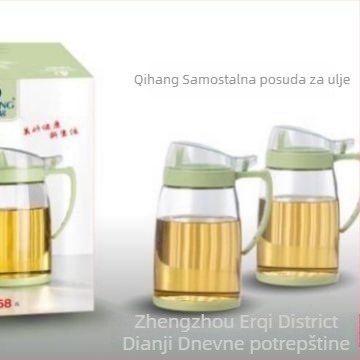 Set od tri staklena posuda za začinske i ulje