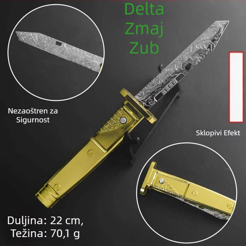 Delta Force Model zuba zmaja, letajući zmaj među oblacima, metalna ukrasna figura, 22 cm ili 30 cm