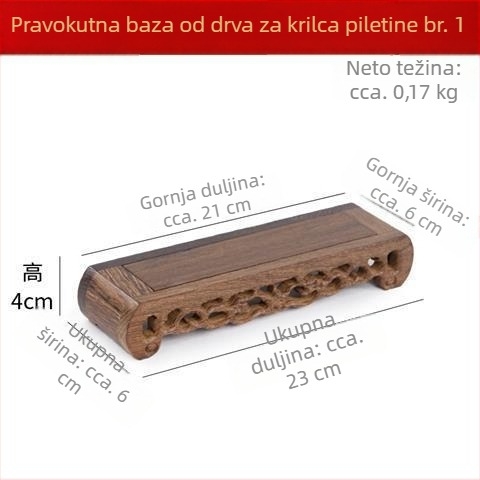 Buddha statue od crvenog drveta, korijensko izrezbarena na pravokutnoj podlozi – dekor za posude i akvarije