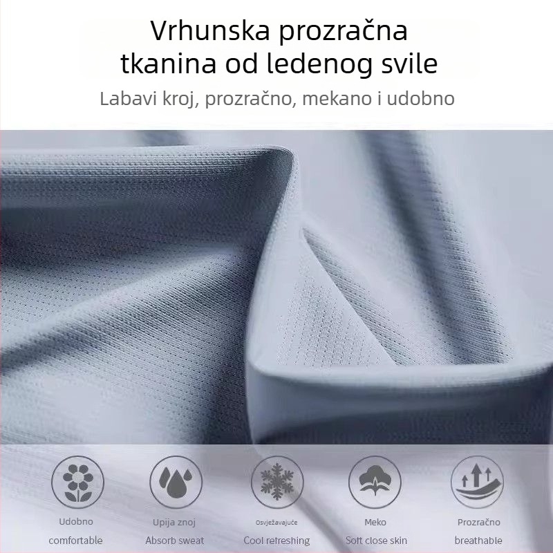 Muški set za trčanje s brzim sušenjem — top kratkih rukava i šorcevi, ljetna oprema za maratonski trening