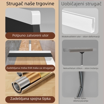 Mop za pranje vodom i brisač za kupaonicu, čarobna spužva za čišćenje poda i WC-a