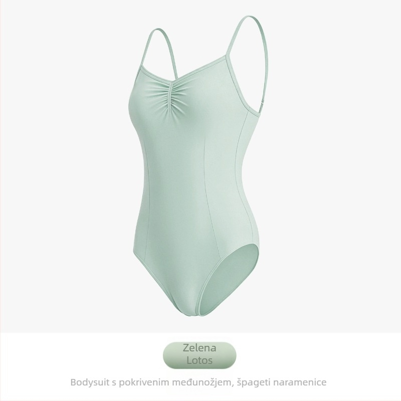 Nylon baletni leotard za žene, jednodijelna plesna odjeća, za odrasle