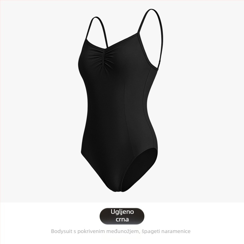 Nylon baletni leotard za žene, jednodijelna plesna odjeća, za odrasle