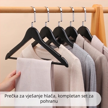 Plastična vješalica za kapute s uzorkom drveta, debela, za kućnu i hotelsku upotrebu, otporna na vlagu, sušilica za mokru i suhu odjeću
