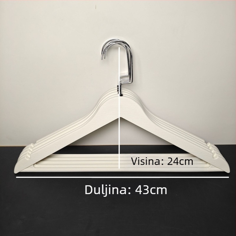 Plastična vješalica za kapute s uzorkom drveta, debela, za kućnu i hotelsku upotrebu, otporna na vlagu, sušilica za mokru i suhu odjeću