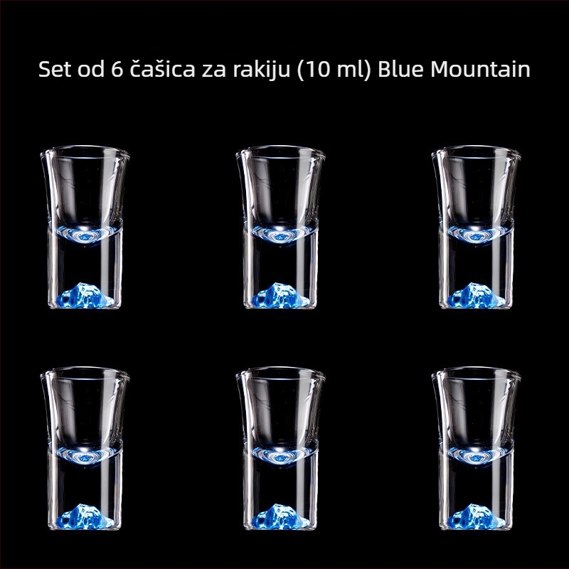 Kristalni set čaša za alkohol s mjernom skalom, ručna izrada, kapacitet više od 1000 ml, kineskog stila s dvanaest zviježđa, za kućnu uporabu