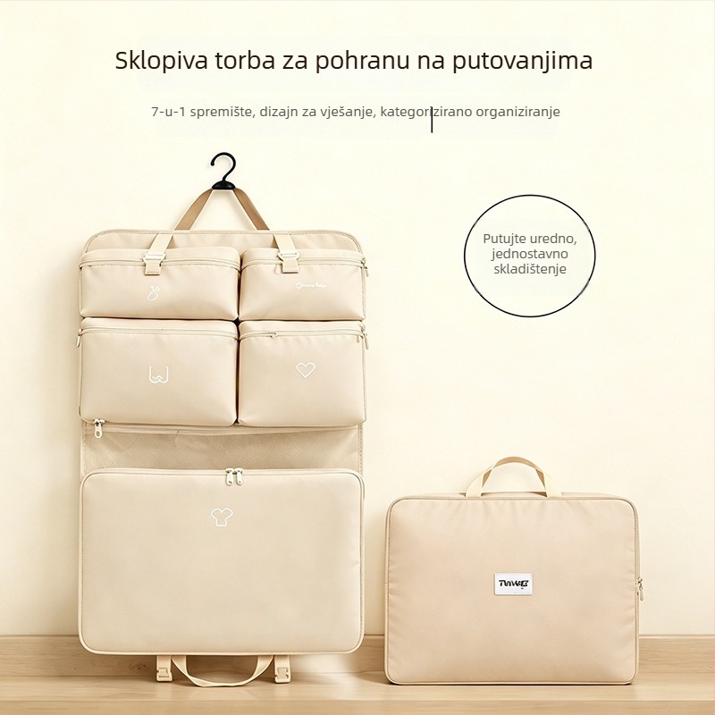 7-u-1 set za putno skladištenje odjeće i donjeg rublja