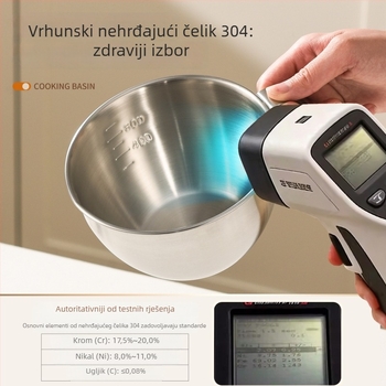 Troje posude od 304 nehrđajućeg čelika s držačima, za mućenje jaja i miješanje tijesta