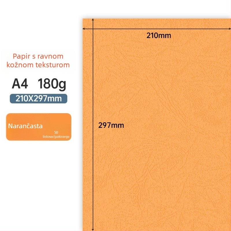 180 g/m² A4 teksturirani papir za vezivanje – korice za tendere i ugovore