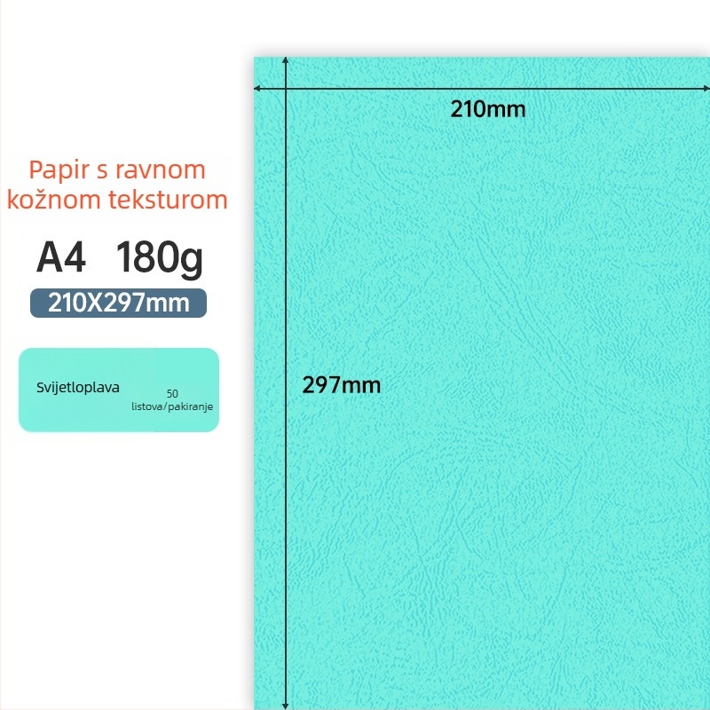 180 g/m² A4 teksturirani papir za vezivanje – korice za tendere i ugovore