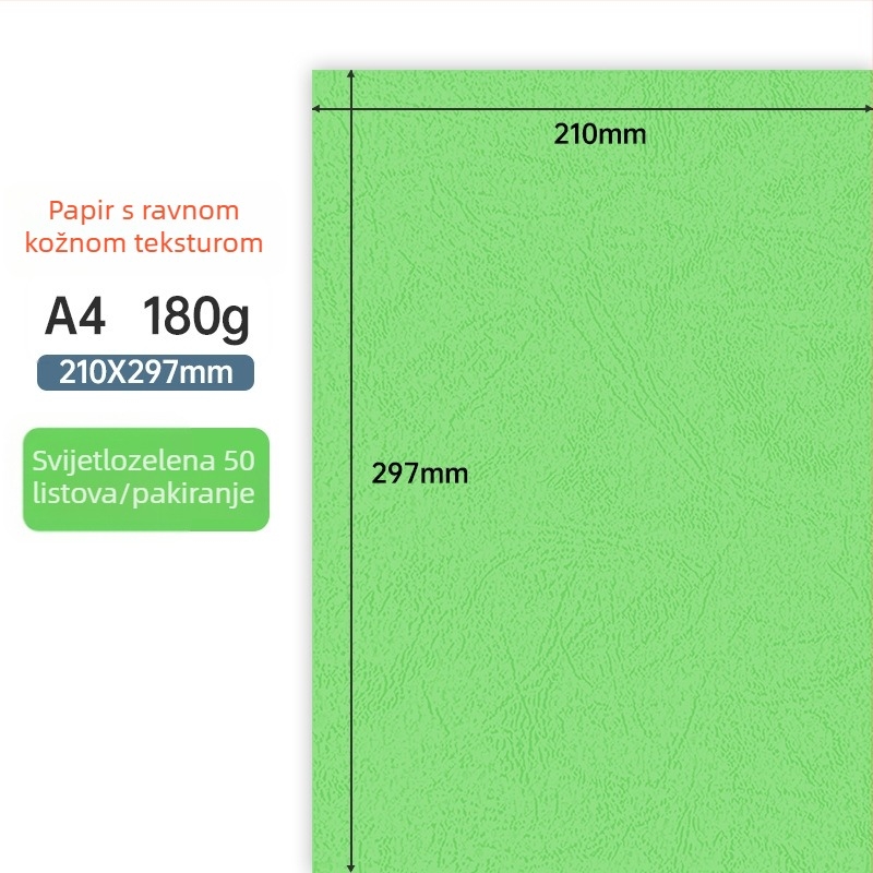 180 g/m² A4 teksturirani papir za vezivanje – korice za tendere i ugovore