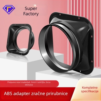 Adapter kvadratno-okrugli za sustav zraka